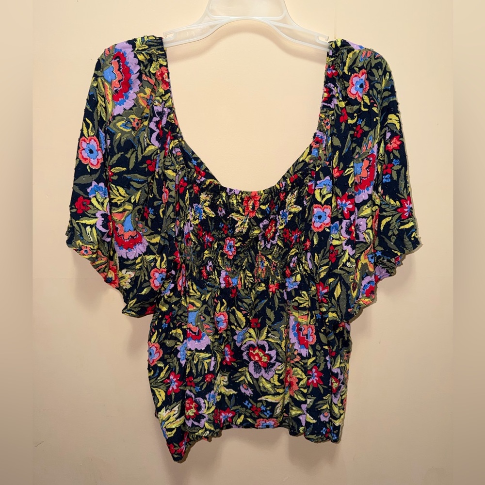 Terra & Sky Colorful Floral Blouse - Picture 3 of 6